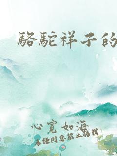 骆驼祥子的好段 骆驼祥子的好段