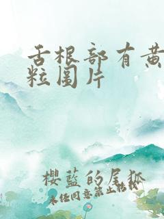 舌根部有黄硬米粒图片