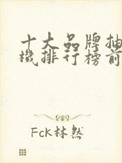 十大品牌抽油烟机排行榜前十名