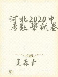 河北2020中考数学试卷及答案