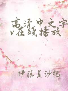 高清中文字幕av在线播放