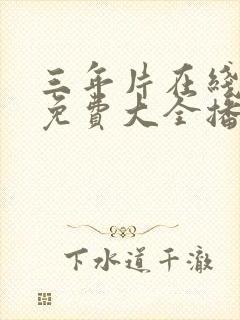 三年片在线观看免费大全播放国语