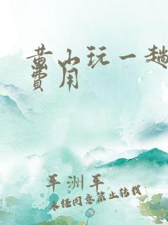 黄山玩一趟大概费用 黄山玩一趟大概费用