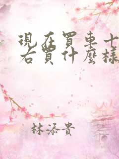 现在买车十万左右买什么样的车最合适