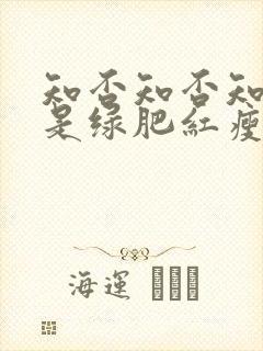 知否知否知否应是绿肥红瘦是什么意思