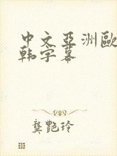 中文亚洲欧美日韩字幕