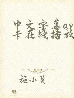 中文字幕av不卡在线播放