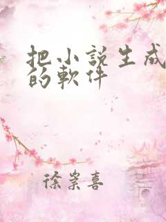 把小说生成视频的软件