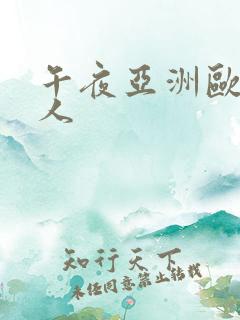 午夜亚洲欧美成人