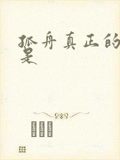 孤舟真正的叛徒是