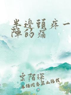 半边头疼一阵一阵的痛