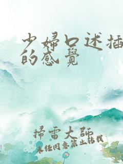 少妇口述插进去的感觉