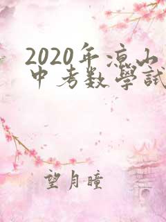 2020年凉山中考数学试卷及答案