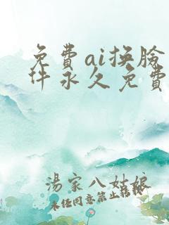 免费ai换脸软件永久免费版