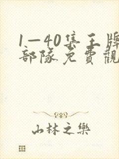 1—40集王牌部队免费观看