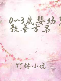 0~3岁婴幼儿教养方案