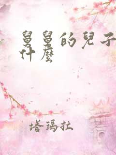舅舅的儿子我叫什么