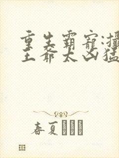 重生霸宠:摄政王爷太凶猛