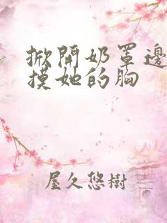掀开奶罩边吃边摸她的胸