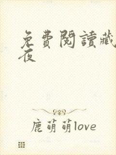 免费阅读藏于昼夜