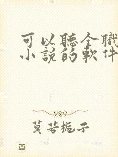 可以听全职法师小说的软件