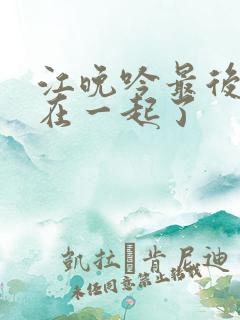 江晚吟最后和谁在一起了