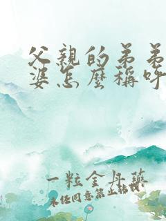 父亲的弟弟的老婆怎么称呼