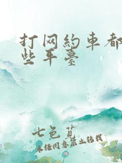 打网约车都有哪些平台