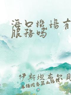 海口机场有租车服务吗