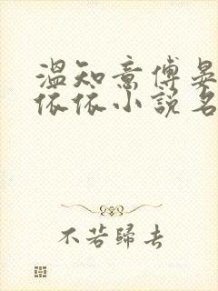 温知意傅晏琛林依依小说名