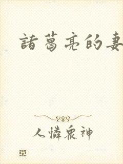 诸葛亮的妻子是
