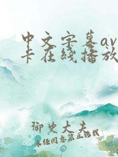 中文字幕av不卡在线播放