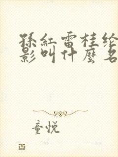 孙红雷桂纶镁电影叫什么名