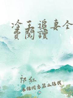 冷王追妻全文免费阅读