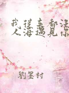 我从来都没后悔人海遇见你是什么歌 我从来都没后悔人海遇见你是什么歌