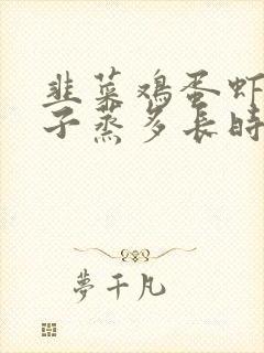韭菜鸡蛋虾仁包子蒸多长时间能熟