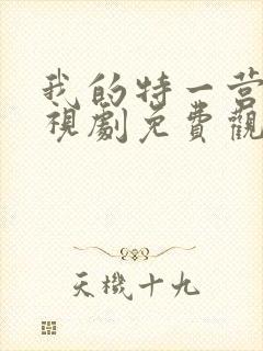 我的特一营 电视剧免费观看全集 我的特一营 电视剧免费观看全集