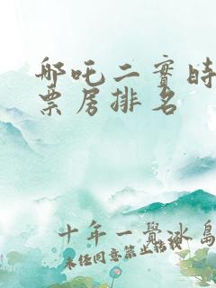 哪吒二实时全球票房排名