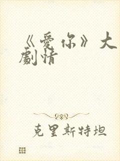 《爱你》大结局剧情 《爱你》大结局剧情