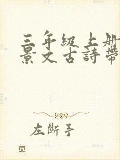 三年级上册赠刘景文古诗带拼音