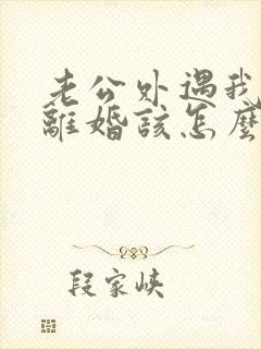 老公外遇我不想离婚该怎么做