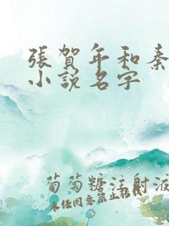张贺年和秦棠的小说名字
