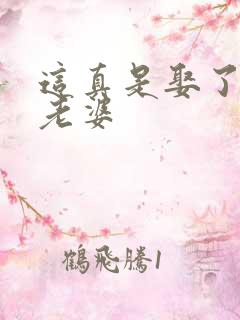 这真是娶了个好老婆