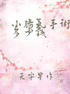 小肠气手术大概多少钱