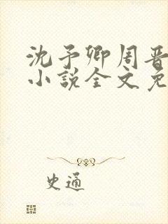 沈予卿周晋年的小说全文免费阅读