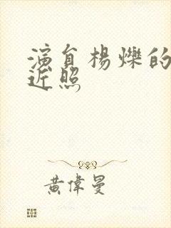 演员杨烁的妻子近照