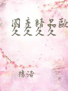 国产精品欧美久久久久久