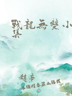 战龙无双小说全集 战龙无双小说全集