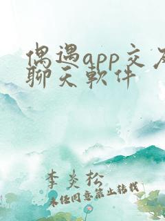 偶遇app交友聊天软件