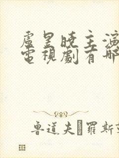 卢昱晓主演过的电视剧有哪些